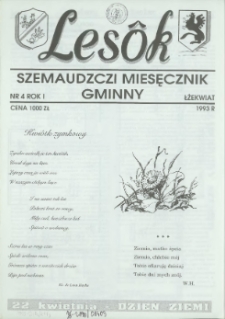 Lesôk Szemaudzczi Miesęcznik Gminny, 1993, łżekwiat, Nr 4