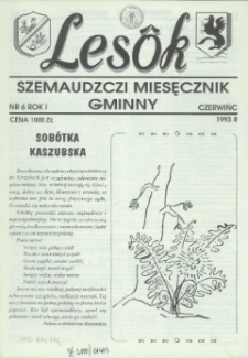 Lesôk Szemaudzczi Miesęcznik Gminny, 1993, czerwińc, Nr 6