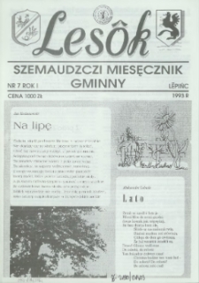 Lesôk Szemaudzczi Miesęcznik Gminny, 1993, lëpińc, Nr 7