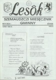 Lesôk Szemaudzczi Miesęcznik Gminny, 1993, sëwnik, Nr 9