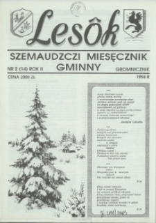 Lesôk Szemaudzczi Miesęcznik Gminny, 1994, gromnicznik, Nr 2 (14)
