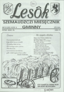 Lesôk Szemaudzczi Miesęcznik Gminny, 1994, zélnik, Nr 8 (20)