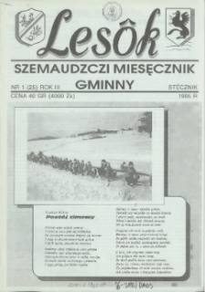 Lesôk Szemaudzczi Miesęcznik Gminny, 1995, stëcznik, Nr 1 (25)