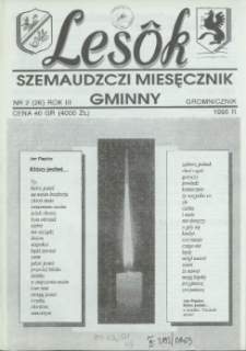 Lesôk Szemaudzczi Miesęcznik Gminny, 1995, gromnicznik, Nr 2 (26)