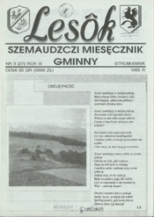 Lesôk Szemaudzczi Miesęcznik Gminny, 1995, strumiannik, Nr 3 (27)
