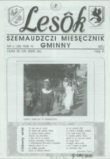 Lesôk Szemaudzczi Miesęcznik Gminny, 1996, môj, Nr 5 (38)