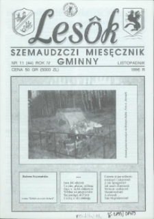 Lesôk Szemaudzczi Miesęcznik Gminny, 1996, listopadnik, Nr 11 (44)