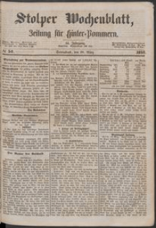 Stolper Wochenblatt. Zeitung f&uuml;r Hinterpommern № 34