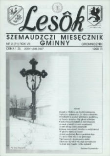 Lesôk Szemaudzczi Miesęcznik Gminny, 1999, gromnicznik, Nr 2 (71)