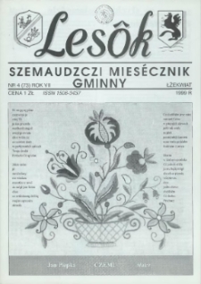 Lesôk Szemaudzczi Miesęcznik Gminny, 1999, łżekwiat, Nr 4 (73)