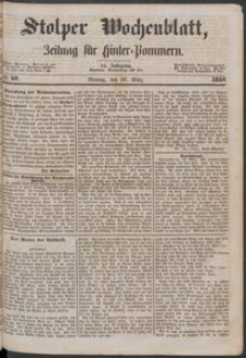 Stolper Wochenblatt. Zeitung f&uuml;r Hinterpommern № 38