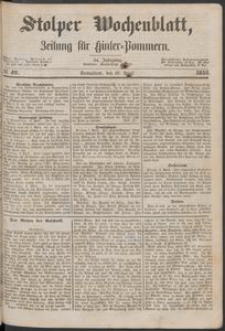 Stolper Wochenblatt. Zeitung f&uuml;r Hinterpommern № 42