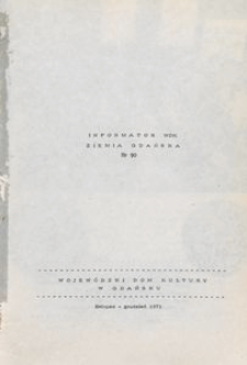 Informator WDK : Ziemia Gdańska, 1971, nr 90