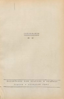 Informator / Wojew&oacute;dzki Dom Kultury w Gdańsku, 1965, nr 50