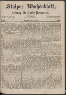 Stolper Wochenblatt. Zeitung f&uuml;r Hinterpommern № 44