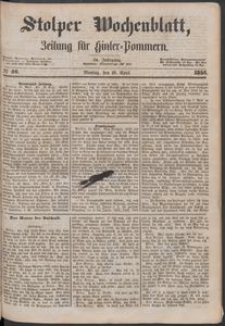 Stolper Wochenblatt. Zeitung f&uuml;r Hinterpommern № 46