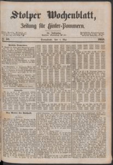 Stolper Wochenblatt. Zeitung f&uuml;r Hinterpommern № 50