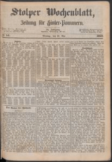 Stolper Wochenblatt. Zeitung f&uuml;r Hinterpommern № 54