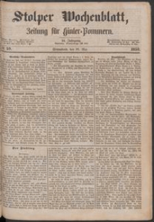 Stolper Wochenblatt. Zeitung f&uuml;r Hinterpommern № 59