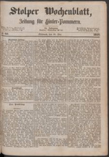 Stolper Wochenblatt. Zeitung f&uuml;r Hinterpommern № 60