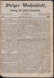 Stolper Wochenblatt. Zeitung f&uuml;r Hinterpommern № 67