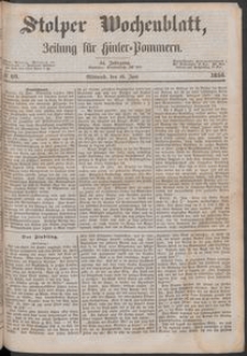 Stolper Wochenblatt. Zeitung f&uuml;r Hinterpommern № 69