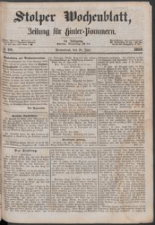 Stolper Wochenblatt. Zeitung f&uuml;r Hinterpommern № 70