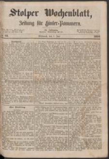 Stolper Wochenblatt. Zeitung f&uuml;r Hinterpommern № 78