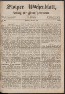 Stolper Wochenblatt. Zeitung f&uuml;r Hinterpommern № 86