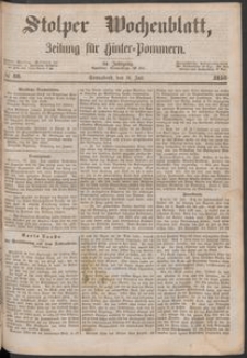 Stolper Wochenblatt. Zeitung f&uuml;r Hinterpommern № 88