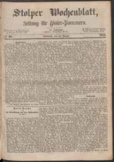 Stolper Wochenblatt. Zeitung f&uuml;r Hinterpommern № 96