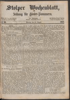 Stolper Wochenblatt. Zeitung f&uuml;r Hinterpommern № 98