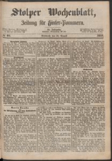 Stolper Wochenblatt. Zeitung f&uuml;r Hinterpommern № 99