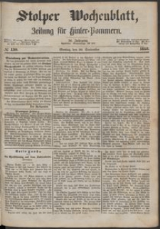 Stolper Wochenblatt. Zeitung f&uuml;r Hinterpommern № 110