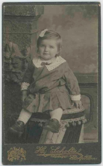 Zdjęcie małej dziewczynki - portret siedzący