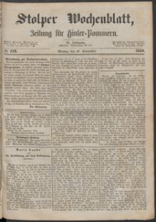 Stolper Wochenblatt. Zeitung f&uuml;r Hinterpommern № 113