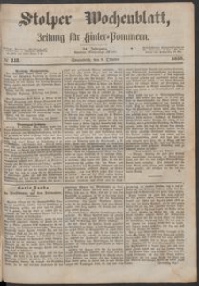Stolper Wochenblatt. Zeitung f&uuml;r Hinterpommern № 118