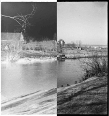 Słupsk, dawne koryto rzeki Słupi widziane z okolicy obecnej ul. Orzeszkowej