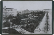 Widok parku pomiędzy dzisiejszymi alejami Sienkiewicza od strony południowej