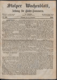 Stolper Wochenblatt. Zeitung f&uuml;r Hinterpommern № 138