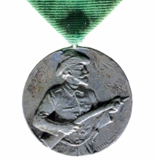 Medal wybity z okazji XXII Święta Strzeleckiego Pomorza Tylnego, które odbyło się w Słupsku w dniach 9, 10 i 11 czerwca 1912 roku.