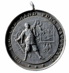 Medal strzelecki z maksymą „UB’ AUG’ UND HAND FŰR’S VATERLAND”