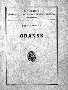 Gdańsk : zagadnienia prawno-polityczne