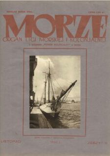 Morze : organ Ligi Morskiej i Kolonialnej, 1932, nr 11