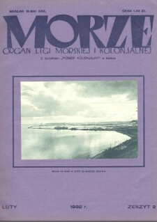 Morze : organ Ligi Morskiej i Kolonialnej, 1932, nr 2