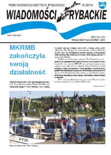 Wiadomości Rybackie : pismo Morskiego Instytutu Rybackiego w Gdyni, 2005, nr 9-10