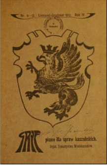 Gryf : pismo dla spraw kaszubskich : organ Towarzystwa Młodokaszubów, 1912, nr 11-12