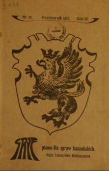 Gryf : pismo dla spraw kaszubskich : organ Towarzystwa Młodokaszubów, 1912, nr 10