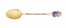 Łyżeczka pamiątkowa z herbem Słupska (Stolp) w koronie