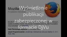 Wyświetlanie publikacji zabezpieczonej w formacie DjVu - filmik